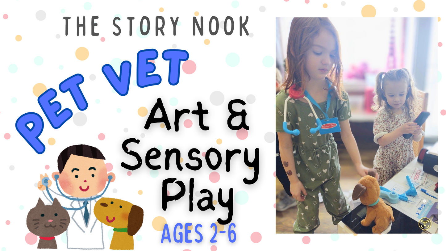 🐾🩺 Pet Vet Art & Sensory Play 🩺🐾 Ages 2-6