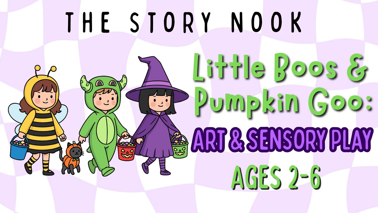 π»π Little Boos & Pumpkin Goo: Art & Sensory Play | Ages 2-6 ππ»