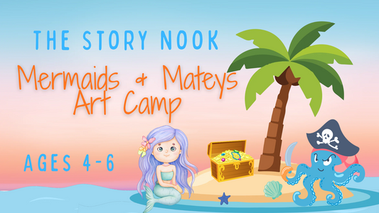 🏴‍☠️🦜 Mermaids & Mateys Art Mini Camp | Ages 4-6 | August 13th & 14th